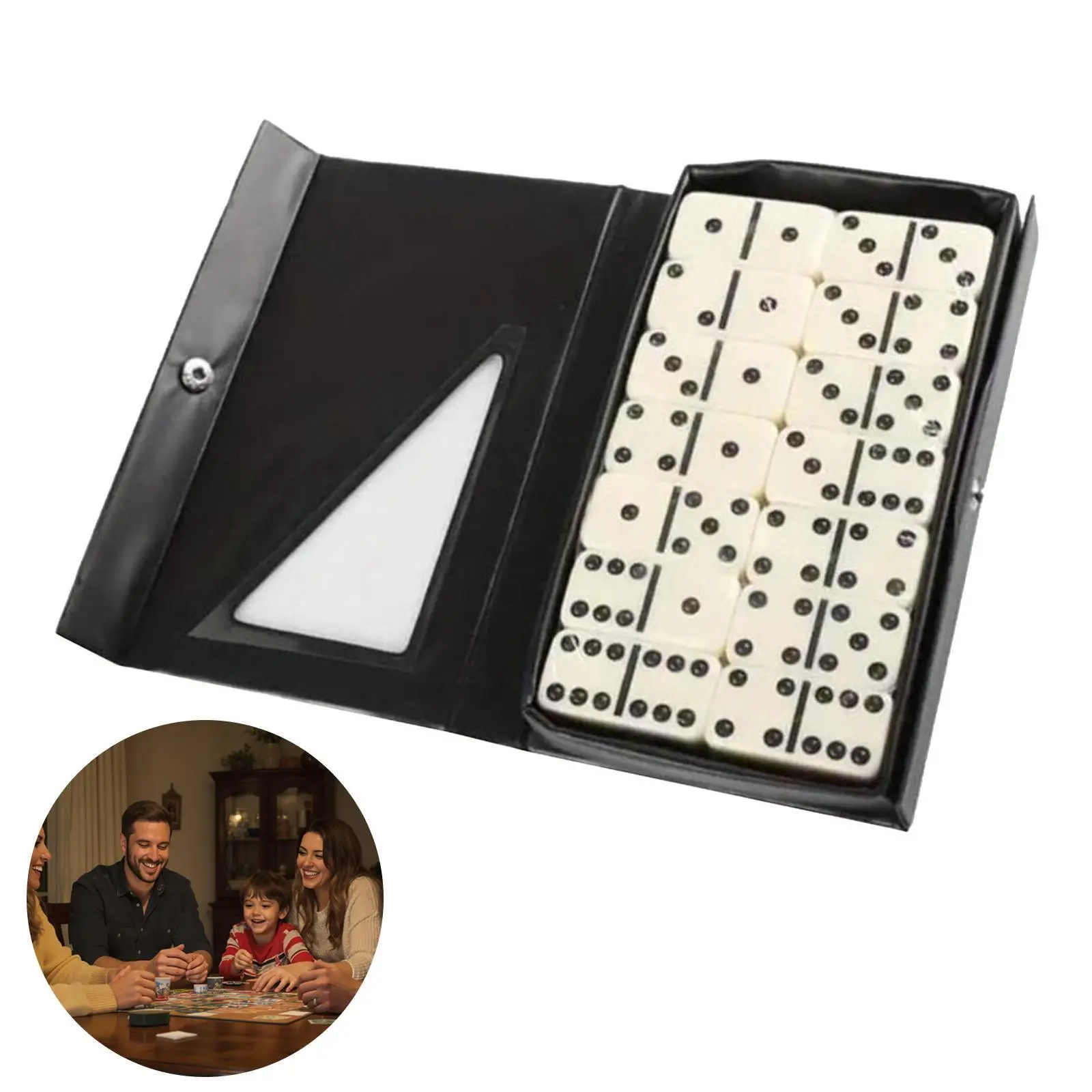 Dominoes Board Game Set with 28 Classic Tiles Portable Box for Family Trick Games and Tourism Leisure
Dominoes Board Game Set with 28 Classic Tiles Portable Box for Family Trick Games and Tourism Leisure
