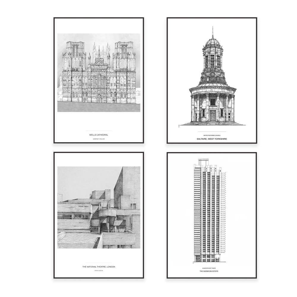 Wallander Gardens, Stratford, Peter Barber London, Barbican Shakespeare Tower, National Theater London, architectural posters
Wallander Gardens, Stratford, Peter Barber London, Barbican Shakespeare Tower, National Theater London, architectural posters