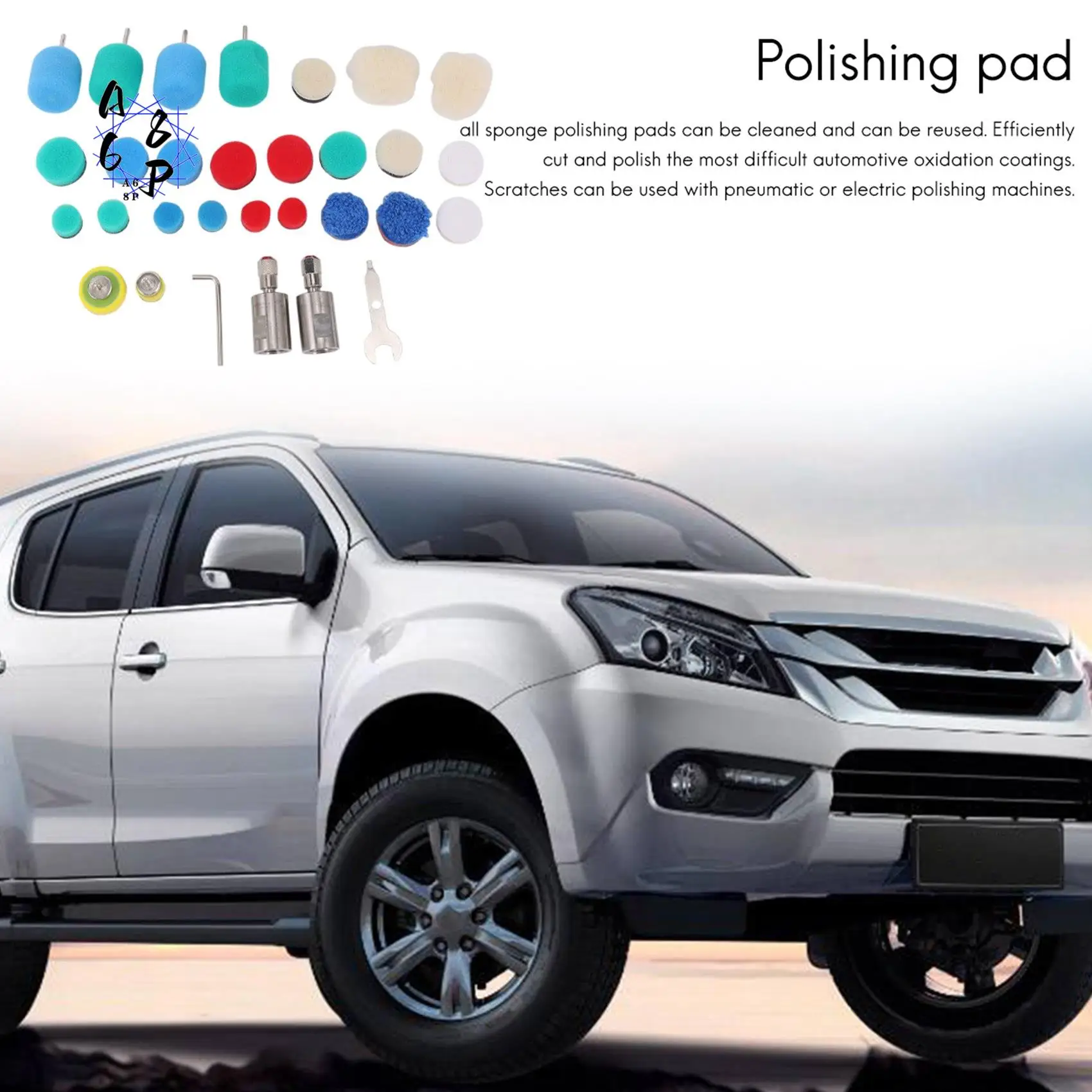 A68P-Mini Detail Polisher Shaft, Car Foam Drill Polishing Pad Kit With 5/8Inch&M14 Thread, For Rotary Tool/Polishing Machine
A68P-Mini Detail Polisher Shaft, Car Foam Drill Polishing Pad Kit With 5/8Inch&M14 Thread, For Rotary Tool/Polishing Machine