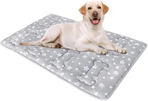Soft Dog Crate Bed Mat 36" x 23" – Star Design, Anti-Slip, Machine Washable, Personalized Kennel Pad
Soft Dog Crate Bed Mat 36" x 23" – Star Design, Anti-Slip, Machine Washable, Personalized Kennel Pad