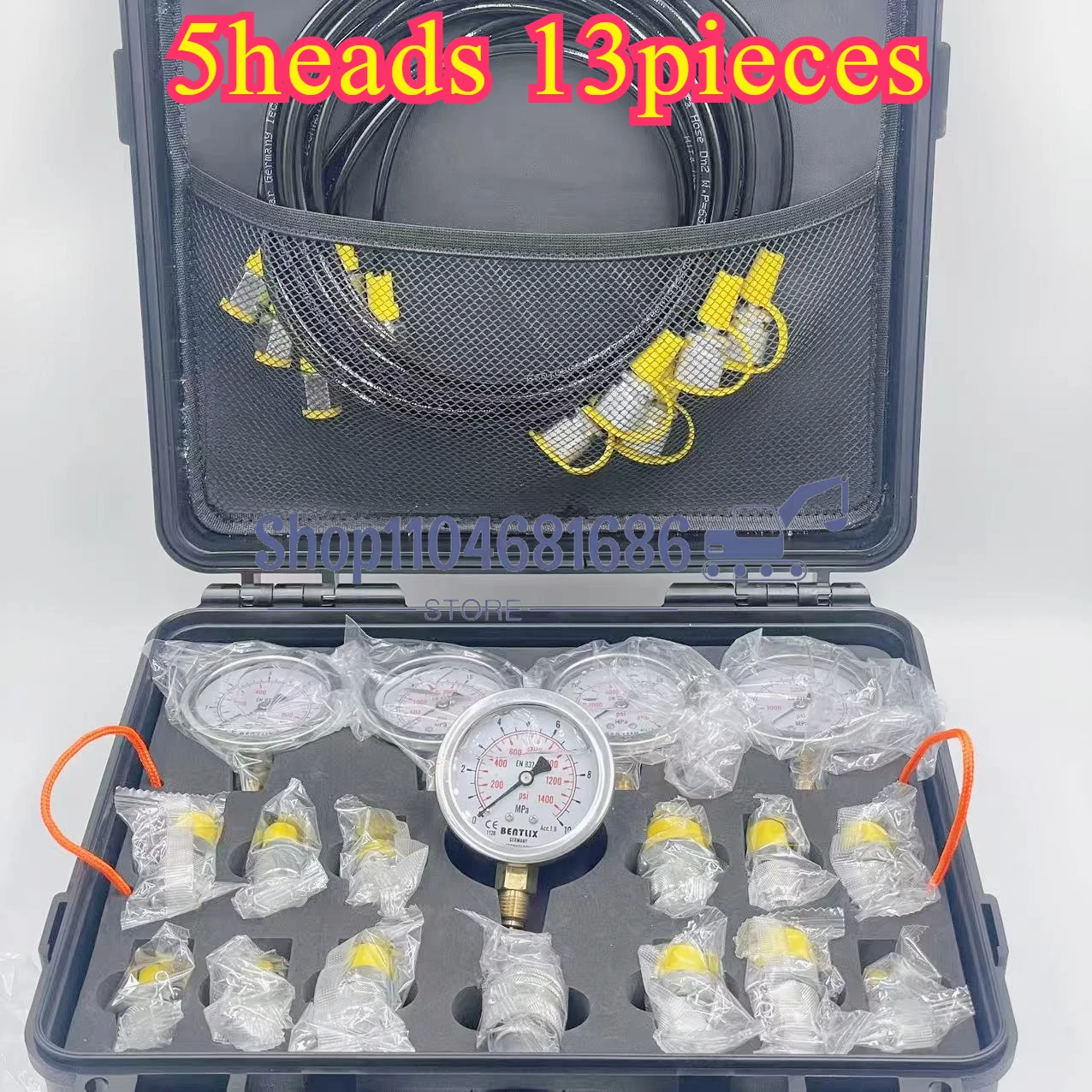 SucceBuy Комплект для проверки гидравлического давления Набор гидравлических манометров для экскаватора с футляром для переноски экскаватора, тракторов
SucceBuy Комплект для проверки гидравлического давления Набор гидравлических манометров для экскаватора с футляром для переноски экскаватора, тракторов