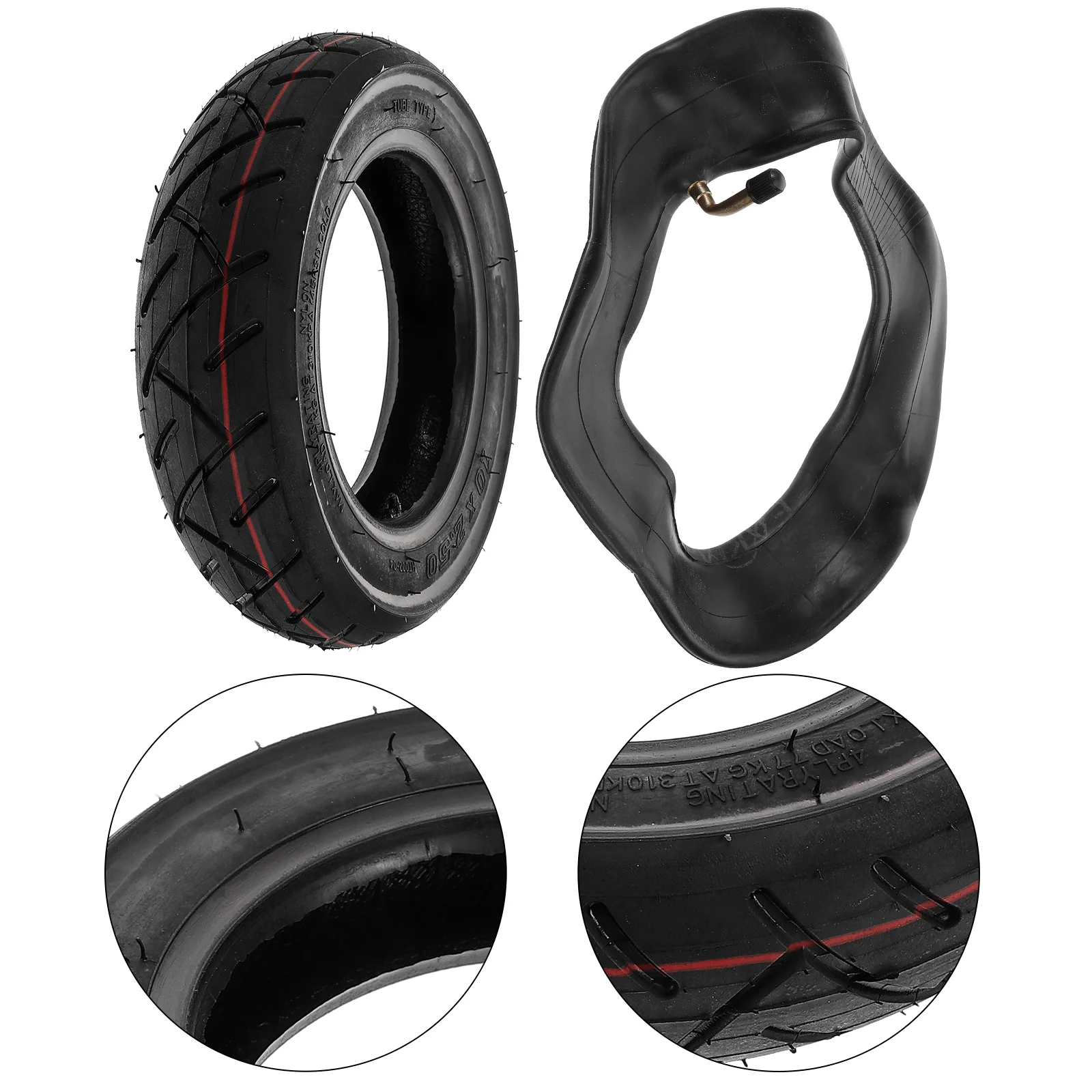 2 Pcs Tires Scooter Replacement Kit Wheel Curved Mouth 2450X2450X640CM Black Electric
2 Pcs Tires Scooter Replacement Kit Wheel Curved Mouth 2450X2450X640CM Black Electric