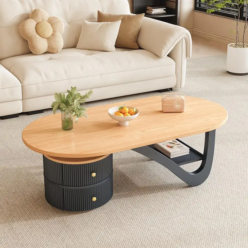 Log cream style oval solid wood coffee table light living room household small apartment French modern minimalist high se
Log cream style oval solid wood coffee table light living room household small apartment French modern minimalist high se