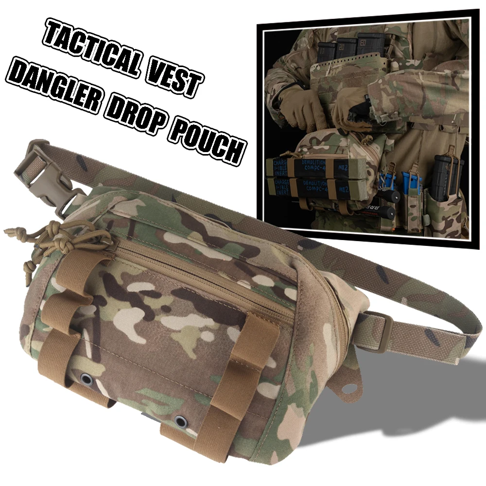 Tactical Vest Dangler Drop Pouch with Pen Retention Fanny Brunch Box for the Assaulter/Breacher with a Removable 1″ Waist Strap
Tactical Vest Dangler Drop Pouch with Pen Retention Fanny Brunch Box for the Assaulter/Breacher with a Removable 1″ Waist Strap