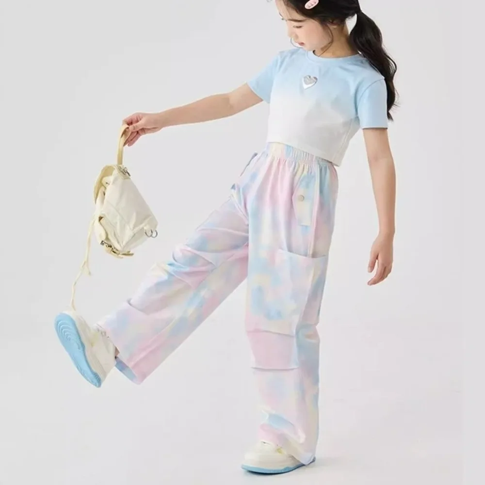 Quick Dry Tie-dye Cargo Pants Korean Style Elastic Fabric Wide Leg Pants Mosquito Proof Breathable Loose Fit Trousers Daily Use
Quick Dry Tie-dye Cargo Pants Korean Style Elastic Fabric Wide Leg Pants Mosquito Proof Breathable Loose Fit Trousers Daily Use