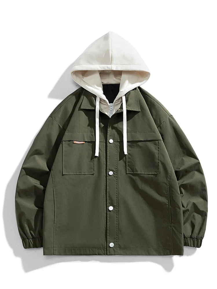 Мужская повседневная куртка с длинными рукавами, весенне-осенняя рабочая одежда, свободная куртка с капюшоном для студентов, подростковая куртка из полиэфирного волокна
Мужская повседневная куртка с длинными рукавами, весенне-осенняя рабочая одежда, свободная куртка с капюшоном для студентов, подростковая куртка из полиэфирного волокна