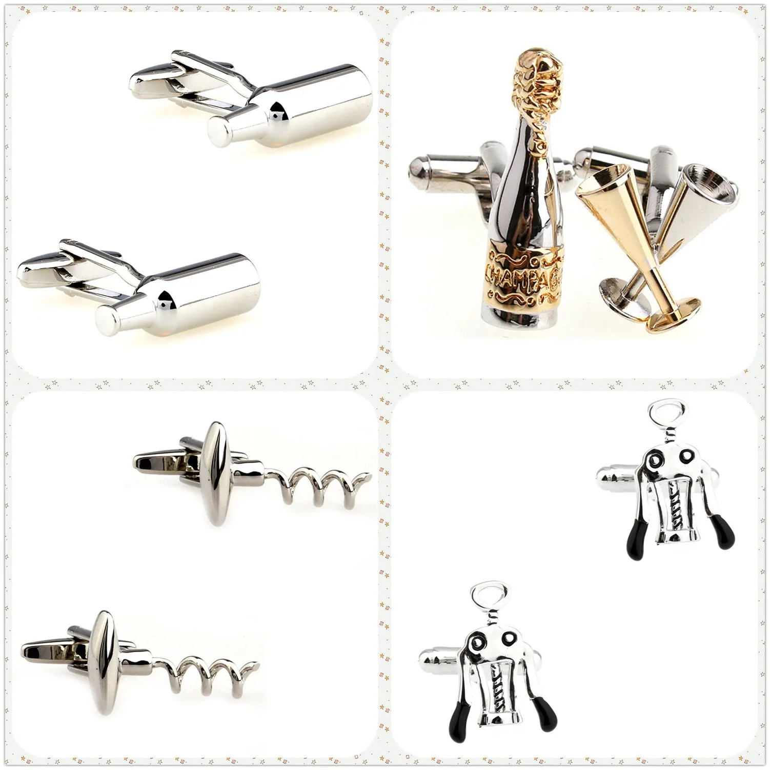 4 стиля, оптовая продажа, модные запонки, мужские запонки, открывалка для бутылок, 50 пар, доставка
4 стиля, оптовая продажа, модные запонки, мужские запонки, открывалка для бутылок, 50 пар, доставка