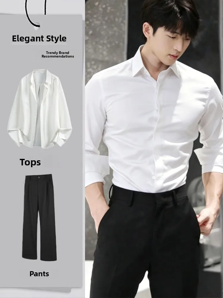 Slim Fit Men's Fashion Set Long Sleeve Shirt And Suit Pants Complete Set Spring Summer Season Polyester Fiber 100% Teenager A...
Slim Fit Men's Fashion Set Long Sleeve Shirt And Suit Pants Complete Set Spring Summer Season Polyester Fiber 100% Teenager A...
