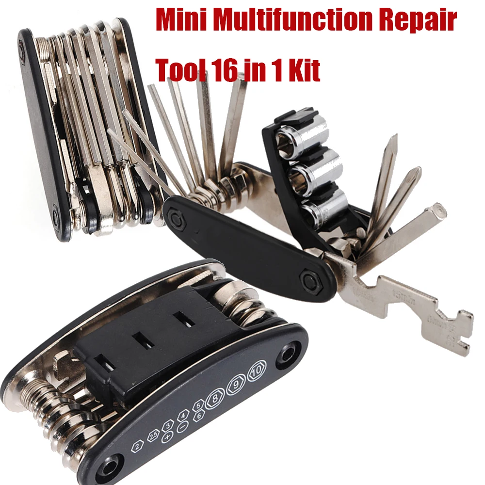 Mini Multifunction Repair Tool 16 in 1 Kit for Xiaomi for Ninebot Electric Scooter Bicycle Folding Screwdriver Hexagon Wrench
Mini Multifunction Repair Tool 16 in 1 Kit for Xiaomi for Ninebot Electric Scooter Bicycle Folding Screwdriver Hexagon Wrench