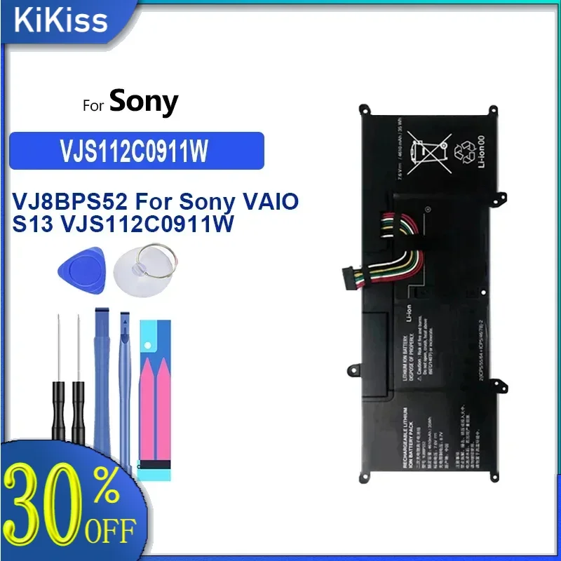 Battery 4610mAh VJ8BPS52 For Sony VAIO S13 VJS112C0911W VJS132C0711B VJS131C0211S VJS112C0111B
Battery 4610mAh VJ8BPS52 For Sony VAIO S13 VJS112C0911W VJS132C0711B VJS131C0211S VJS112C0111B