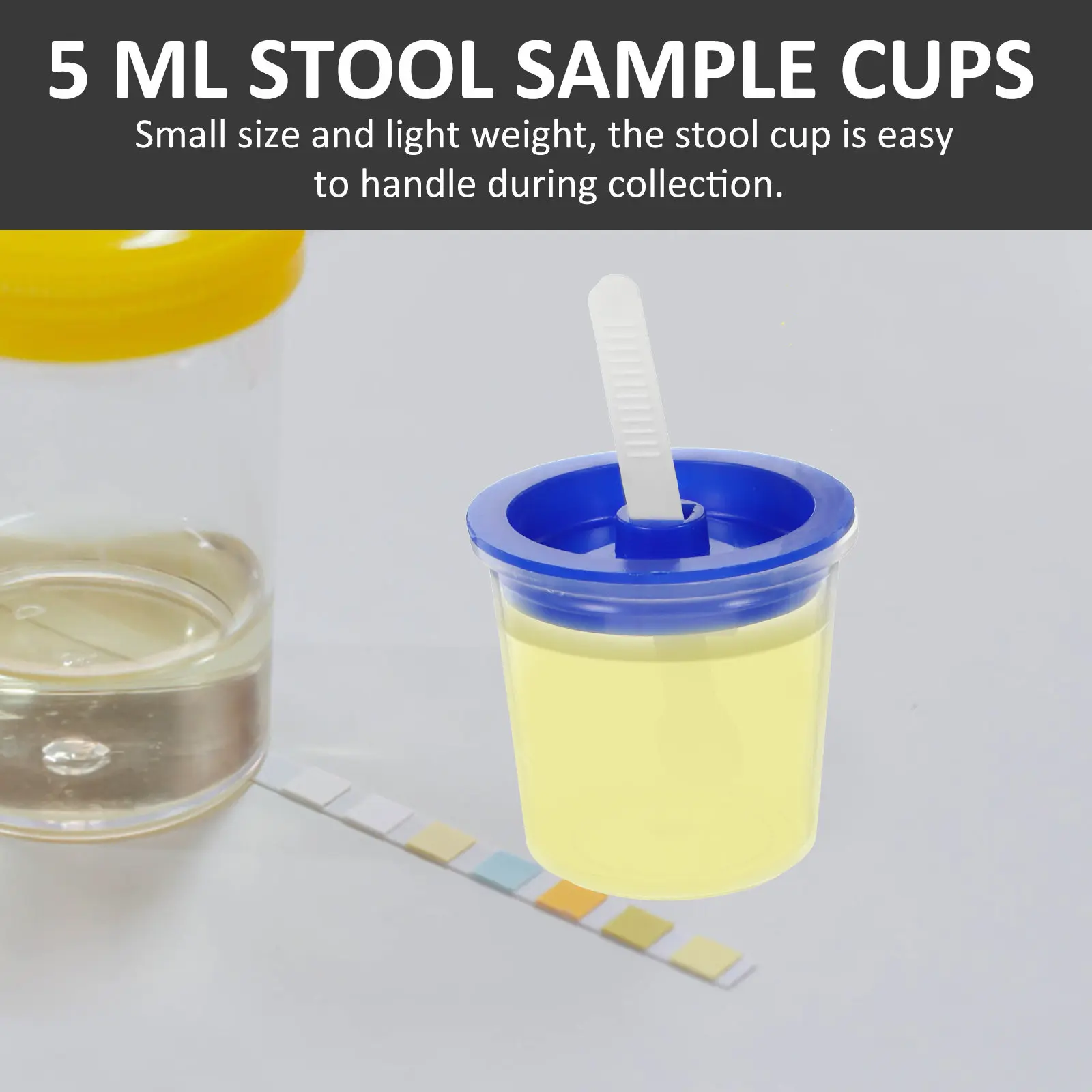 200pcs Stool Cup 5Ml Fecal Cups With Lid Plastic For Lab Testing Research Use
200pcs Stool Cup 5Ml Fecal Cups With Lid Plastic For Lab Testing Research Use