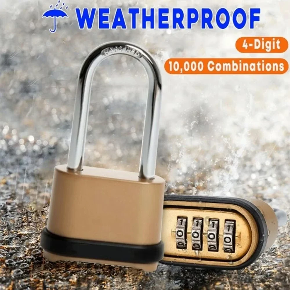4 Digit Combination Padlock 4 Digit Locks Ombination Padlock Security Home Kit
4 Digit Combination Padlock 4 Digit Locks Ombination Padlock Security Home Kit