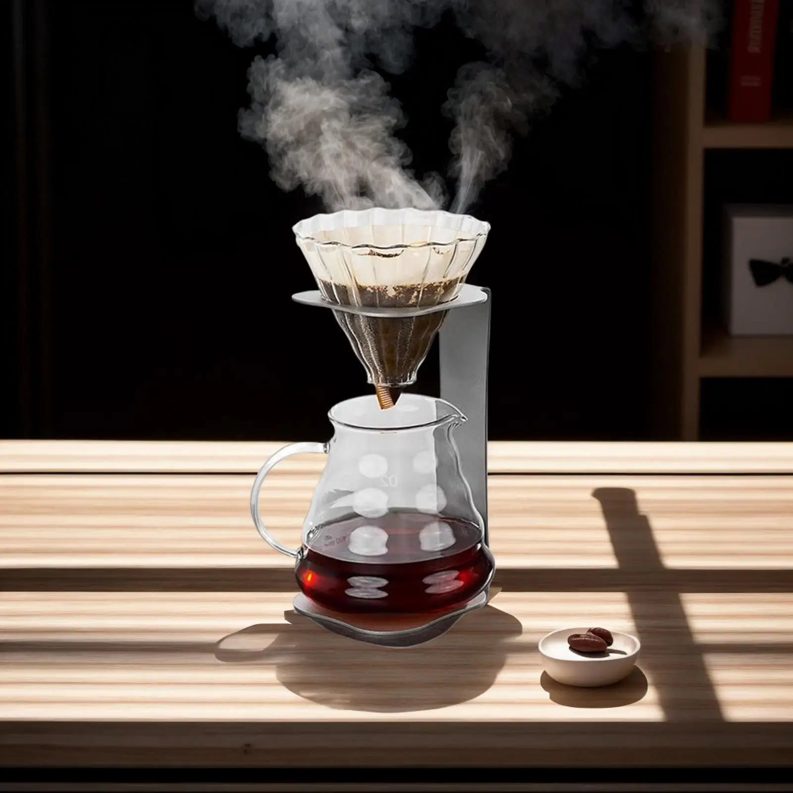 Coffee Filter Holder Metal Pour over Coffee Maker Stand Compact Multi-functional Filter Station with Base Portable Brewing
Coffee Filter Holder Metal Pour over Coffee Maker Stand Compact Multi-functional Filter Station with Base Portable Brewing