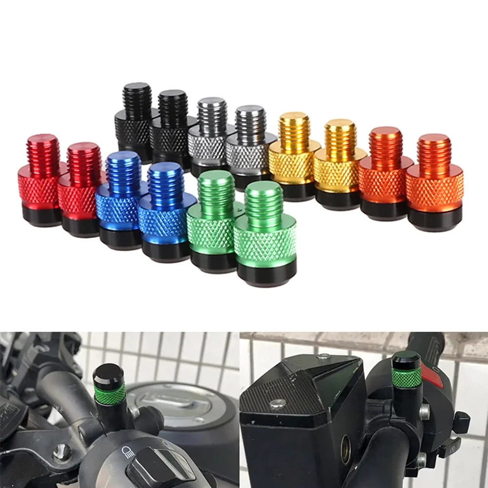 1 Pair Motorcycle Universal M10*1.25 Aluminum Mirror Hole Plugs Screws Bolts Covers For HONDA Suzuki Yamaha Triumph Trident
1 Pair Motorcycle Universal M10*1.25 Aluminum Mirror Hole Plugs Screws Bolts Covers For HONDA Suzuki Yamaha Triumph Trident