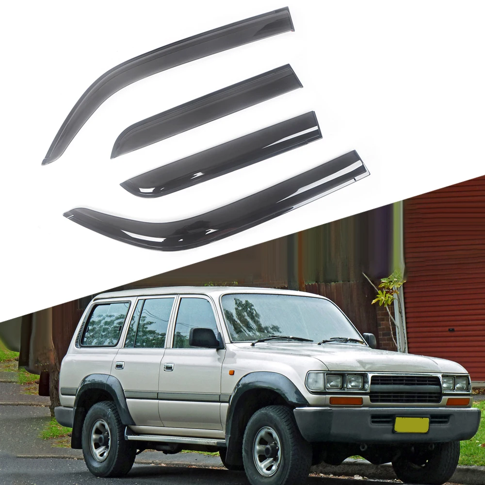 For Toyota Land Cruiser 1991-2016 Auto Black Tinted Car Side Window Visor Guard Vent Awnings Shelters Rain Guard Door Ventvisor
For Toyota Land Cruiser 1991-2016 Auto Black Tinted Car Side Window Visor Guard Vent Awnings Shelters Rain Guard Door Ventvisor