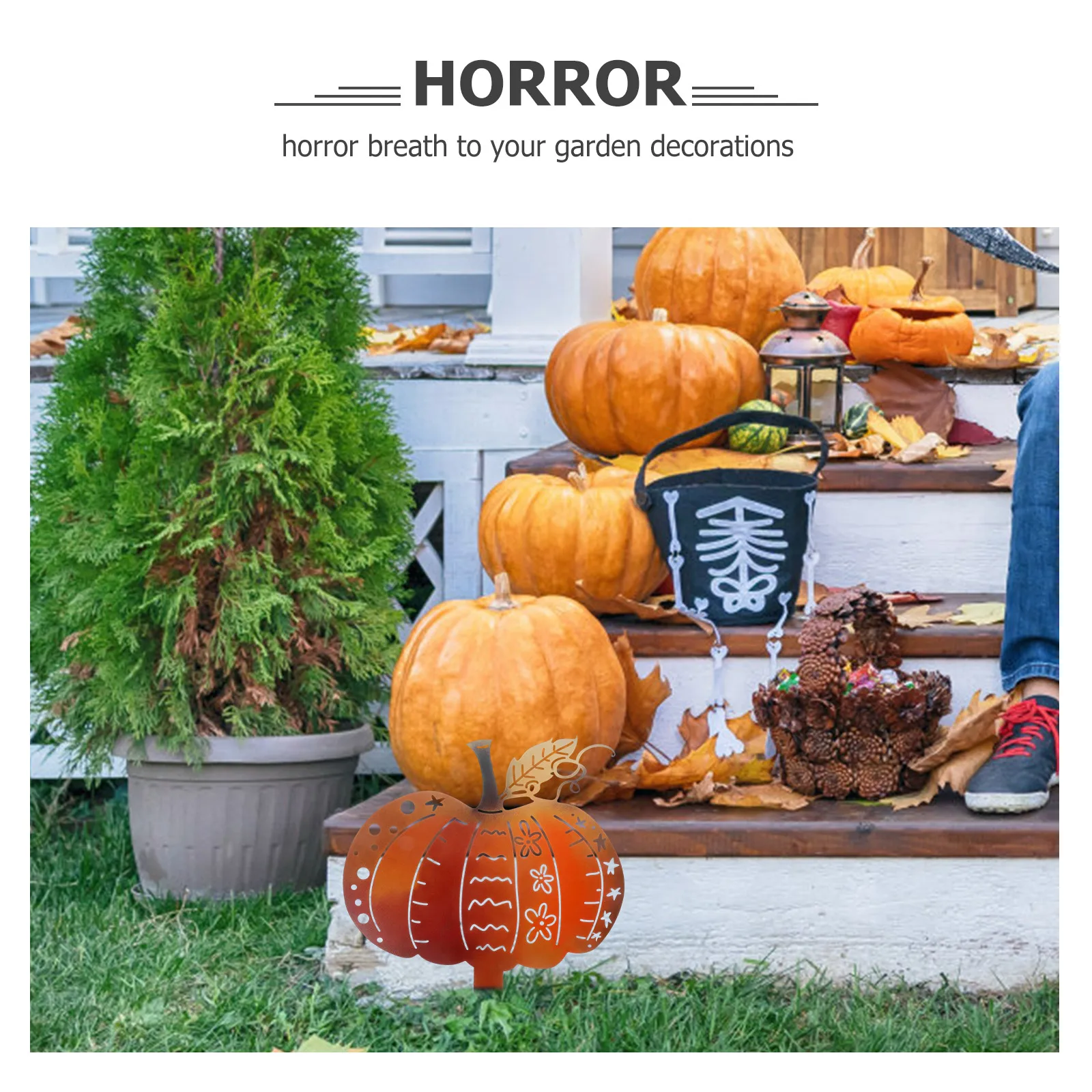 Decoration Pumpkin Garden Ground Halloween Yard Sign Stake Statue Sculpture Outdoor Orange Decorations Stakes
Decoration Pumpkin Garden Ground Halloween Yard Sign Stake Statue Sculpture Outdoor Orange Decorations Stakes