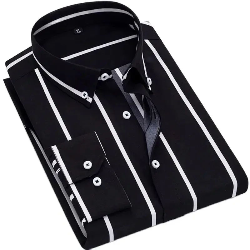 5XL Men's Slim Fit Dress Shirts for Formal Business Office,Long Sleeve Striped Shirts for Man with Casual Plaid Plus Size Shirt
5XL Men's Slim Fit Dress Shirts for Formal Business Office,Long Sleeve Striped Shirts for Man with Casual Plaid Plus Size Shirt
