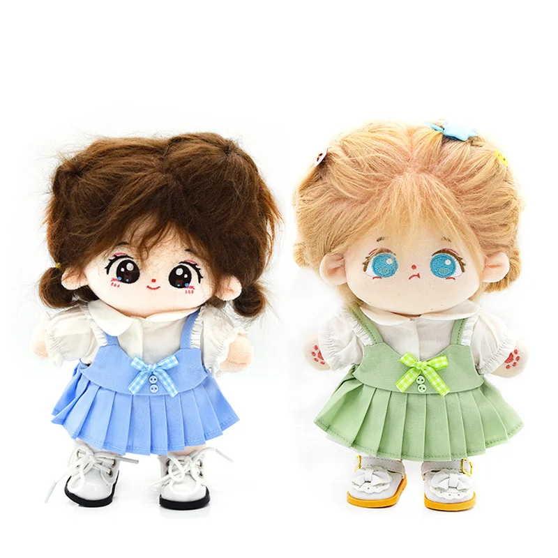 20cm Cotton Doll Dress Blue Pink Purple Plush Dolls Clothes Shirt Skirt Suit Set Doll Accessories for EXO Idol Doll Decoration
20cm Cotton Doll Dress Blue Pink Purple Plush Dolls Clothes Shirt Skirt Suit Set Doll Accessories for EXO Idol Doll Decoration