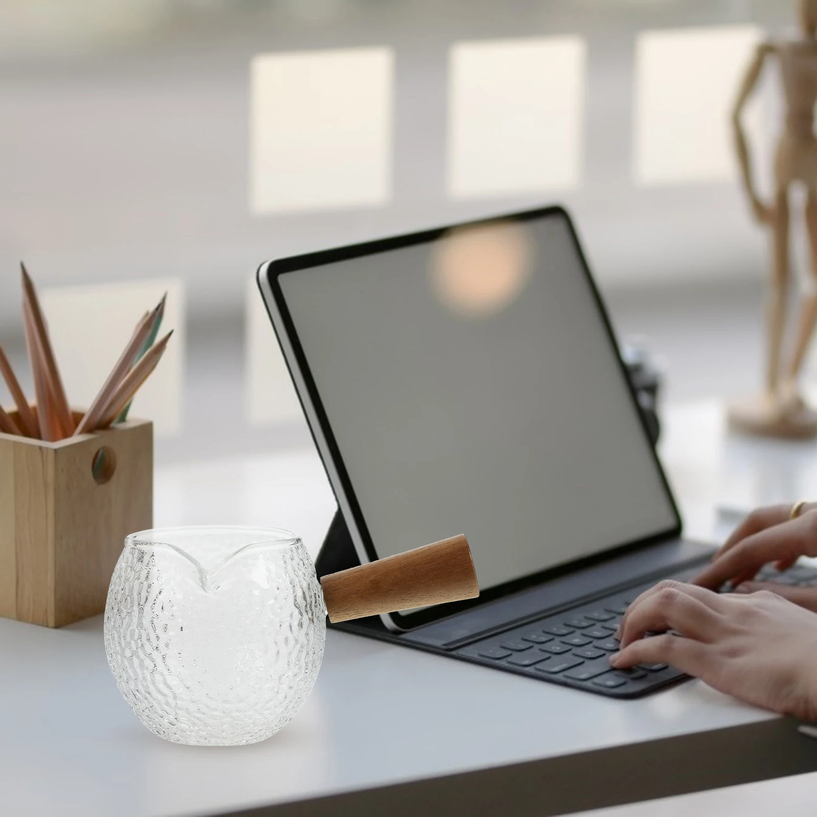 Hammered Glass Milk Cup Creamer Pitcher Coffee Stripe Pouring Espresso Shot Glasses Measuring Wood H Modern Design Kitchen
Hammered Glass Milk Cup Creamer Pitcher Coffee Stripe Pouring Espresso Shot Glasses Measuring Wood H Modern Design Kitchen