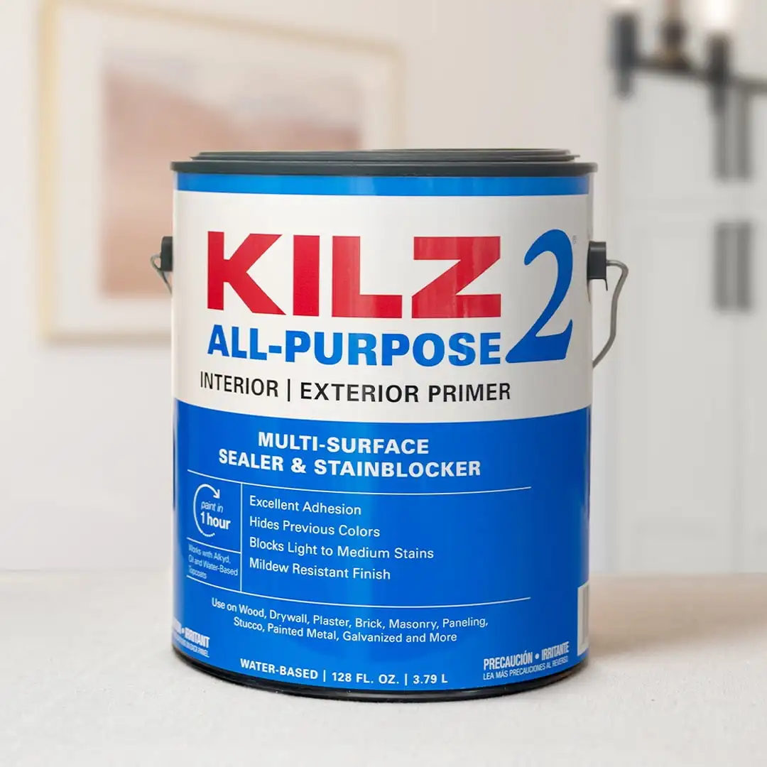 KILZ 2 All-Purpose Interior/Exterior Multi-purpose Water-based Wall and Ceiling Primer ( 1-gallon )
KILZ 2 All-Purpose Interior/Exterior Multi-purpose Water-based Wall and Ceiling Primer ( 1-gallon )