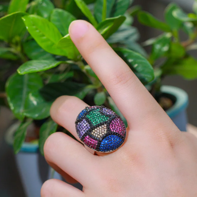 Bobokiki Jewelry Fashion New Titanium Micro-Inlaid AAA Color Zircon Ring Luxury Accessories.
Bobokiki Jewelry Fashion New Titanium Micro-Inlaid AAA Color Zircon Ring Luxury Accessories.