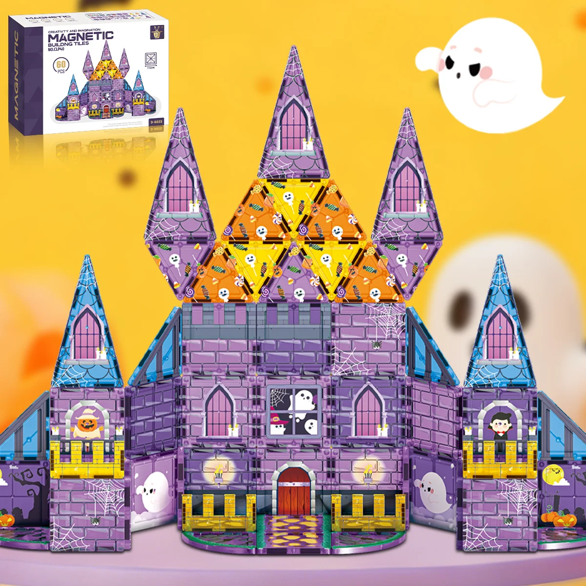 Halloween Castle Magnetic Tiles STEM Educational Building Blocks DIY Creative Montessori Toys for Kids Boys Girls Birthday Gift
Halloween Castle Magnetic Tiles STEM Educational Building Blocks DIY Creative Montessori Toys for Kids Boys Girls Birthday Gift