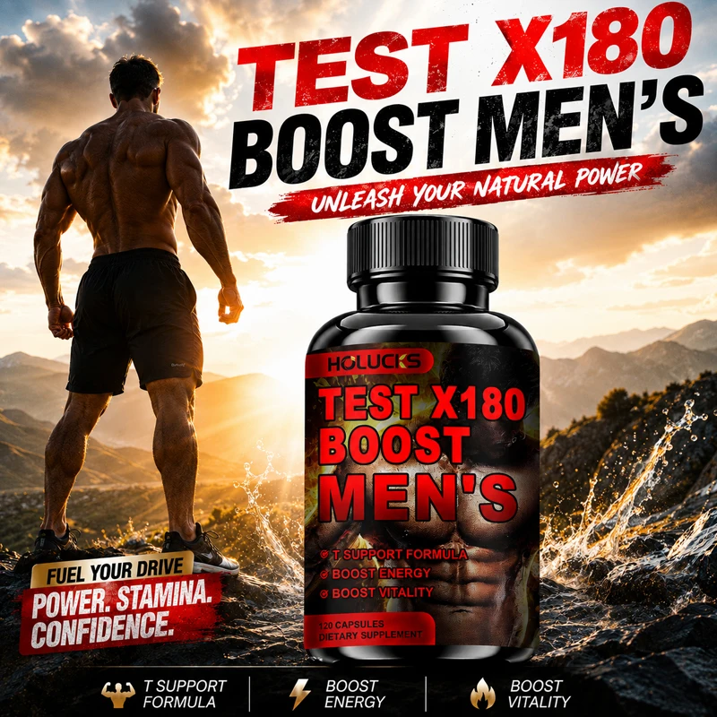 Men's Test X180 Ignite Booster, with Fenugreek Seed, Tribulus Terrestris, Support Muscle Growth, Enhance Energy, Boost Immune
Men's Test X180 Ignite Booster, with Fenugreek Seed, Tribulus Terrestris, Support Muscle Growth, Enhance Energy, Boost Immune