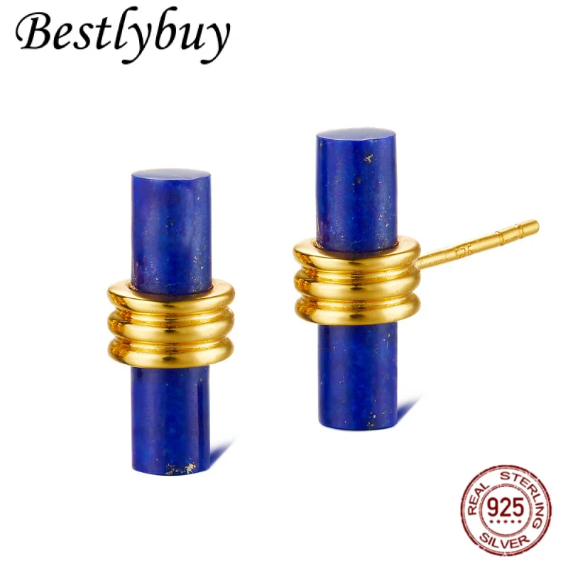 S925 женские цилиндрические серьги из чистого серебра с натуральным лазуритом, простые французские легкие роскошные серьги с синими драгоценными камнями 2026
S925 женские цилиндрические серьги из чистого серебра с натуральным лазуритом, простые французские легкие роскошные серьги с синими драгоценными камнями 2026
