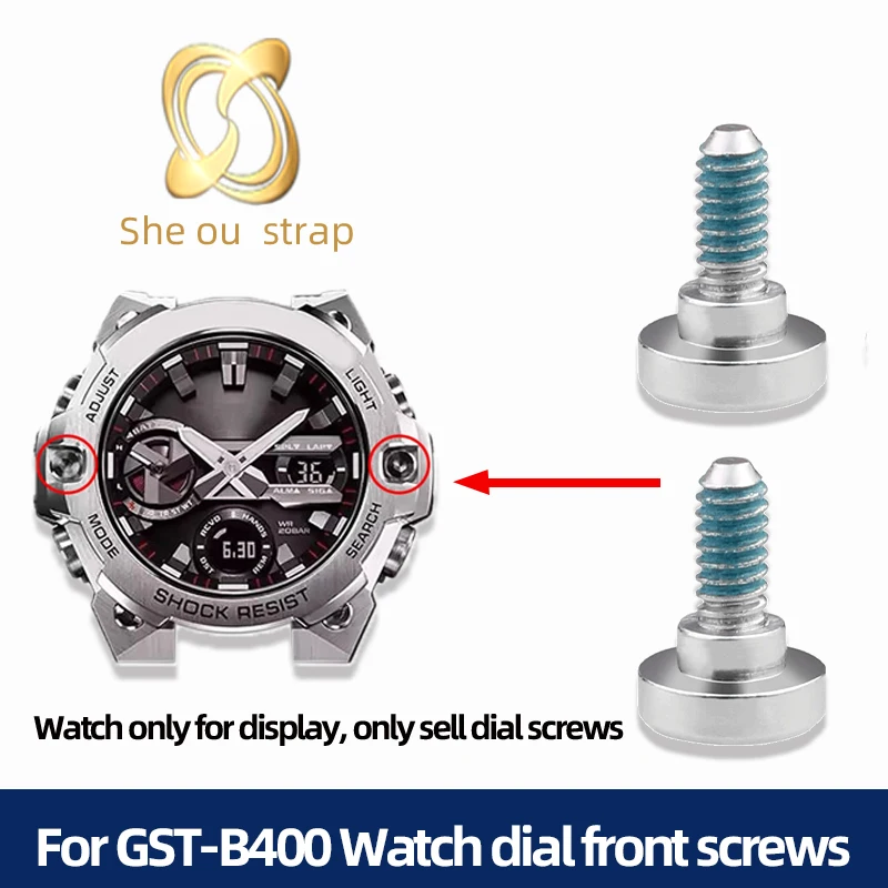 Винт из нержавеющей стали 304, 5,6x4,0x1,5 мм для Casio G-SHOCK GST-B400, ремешок для часов, металлический циферблат, винты для передней части корпуса, 2 шт., аксессуары для корпуса
Винт из нержавеющей стали 304, 5,6x4,0x1,5 мм для Casio G-SHOCK GST-B400, ремешок для часов, металлический циферблат, винты для передней части корпуса, 2 шт., аксессуары для корпуса