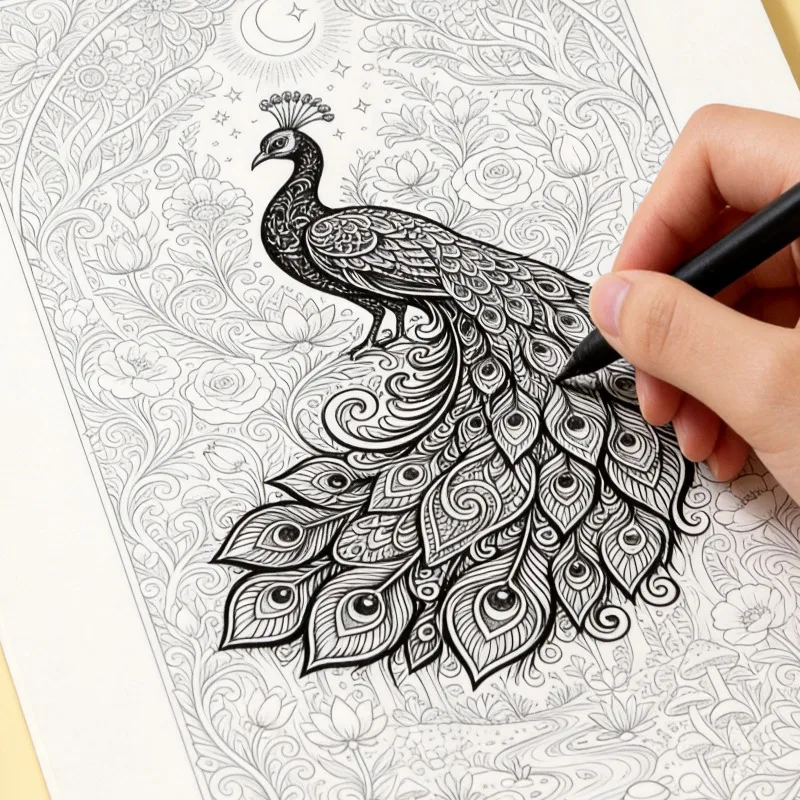 One Adult Decompression Line Draft Doodle Book, Line Drawing Coloring Book, Mandala Pattern Coloring Book, Picture Book, 21x14cm
One Adult Decompression Line Draft Doodle Book, Line Drawing Coloring Book, Mandala Pattern Coloring Book, Picture Book, 21x14cm