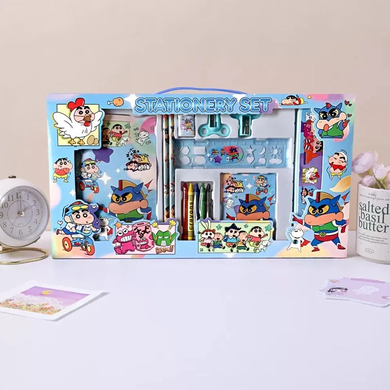 Crayon ShinChans Cute Cartoon Stationery Set Exquisite Gifts Ideal Prize & Present Kits for Students and Daily School Use
Crayon ShinChans Cute Cartoon Stationery Set Exquisite Gifts Ideal Prize & Present Kits for Students and Daily School Use