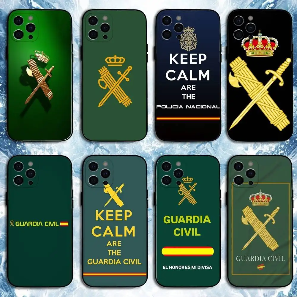 Spanish Guard Civil Emblem Phone Case For iPhone 16,15,14,13,12,11 Plus,Pro Max, Soft Silicone Black Cover
Spanish Guard Civil Emblem Phone Case For iPhone 16,15,14,13,12,11 Plus,Pro Max, Soft Silicone Black Cover