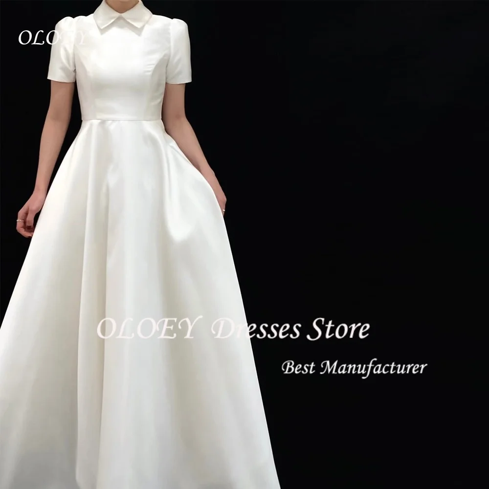 OLOEY Elegant A-line Satin Wedding Dresses Korea Photo Ivory Floor-Length Bridal Gowns Customized 2026 프롬드레스
OLOEY Elegant A-line Satin Wedding Dresses Korea Photo Ivory Floor-Length Bridal Gowns Customized 2026 프롬드레스
