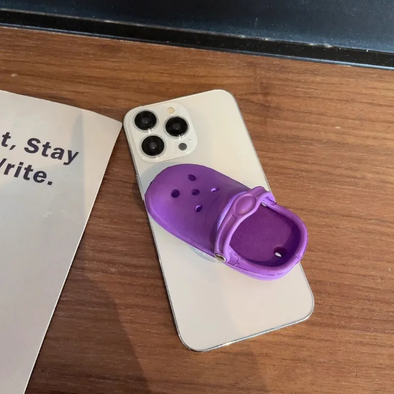 Trendy Crocs Phone Grip Stand Slipper Design Foldable Sticker Holder Extendable Lazy Bracket Case Back Adhesive Portable Desktop
Trendy Crocs Phone Grip Stand Slipper Design Foldable Sticker Holder Extendable Lazy Bracket Case Back Adhesive Portable Desktop