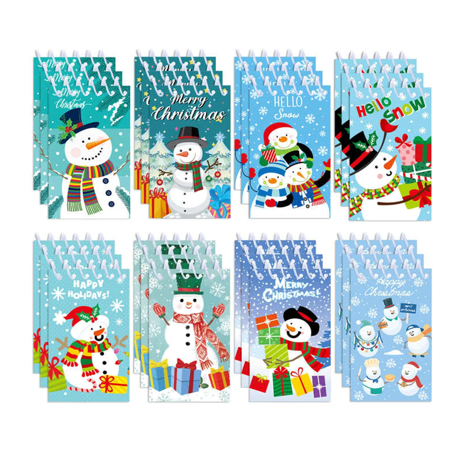 8/16pcs Christmas Snowman Spiral Pocket Notebook Portable Mini Memo Pad Coil Booklet Kids Gifts Office Stationery Party Supplies
8/16pcs Christmas Snowman Spiral Pocket Notebook Portable Mini Memo Pad Coil Booklet Kids Gifts Office Stationery Party Supplies