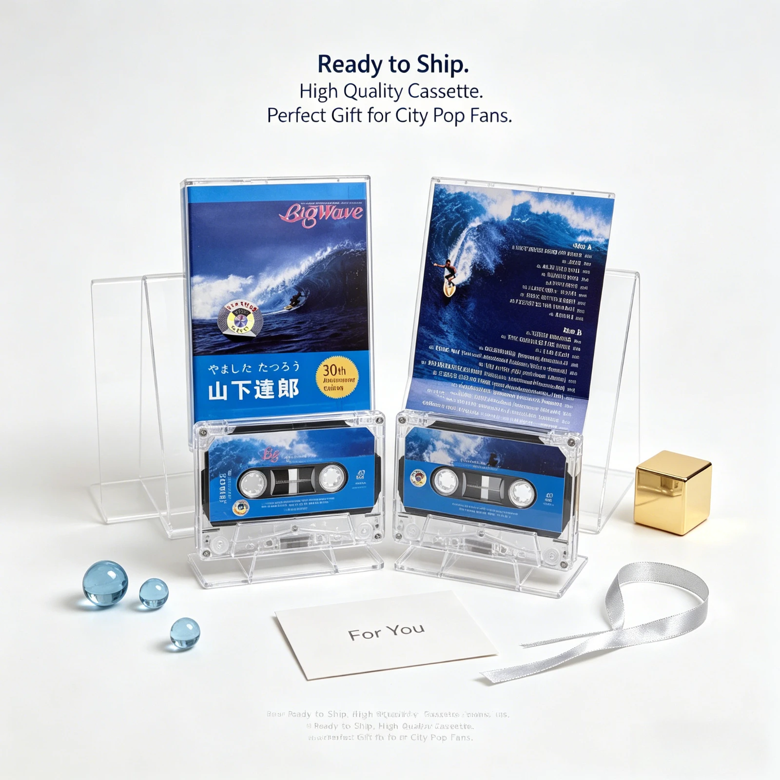 Tatsuro Yamashita Big Wave City Pop Cassette Tape Retro Collectible with Lyric Booklet for Fans
Tatsuro Yamashita Big Wave City Pop Cassette Tape Retro Collectible with Lyric Booklet for Fans
