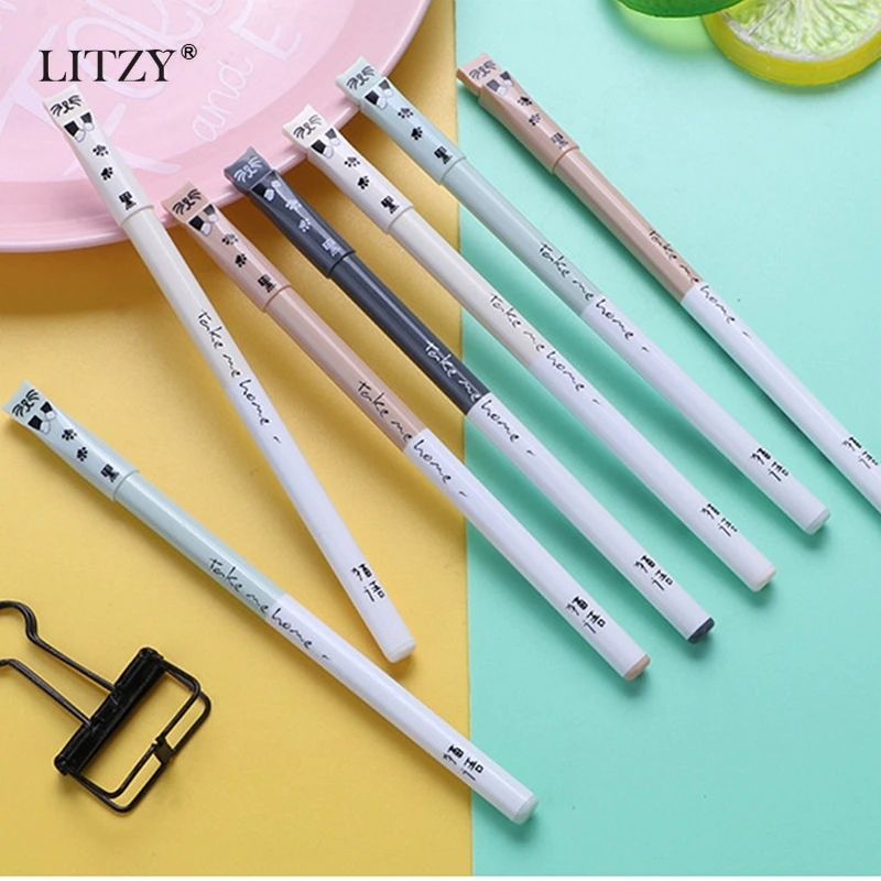 4 Pcs 0.5mm Black Ink Gel Pen Kawaii Cat Neutral Pens Student Writing Stationery Office School Supplies
4 Pcs 0.5mm Black Ink Gel Pen Kawaii Cat Neutral Pens Student Writing Stationery Office School Supplies