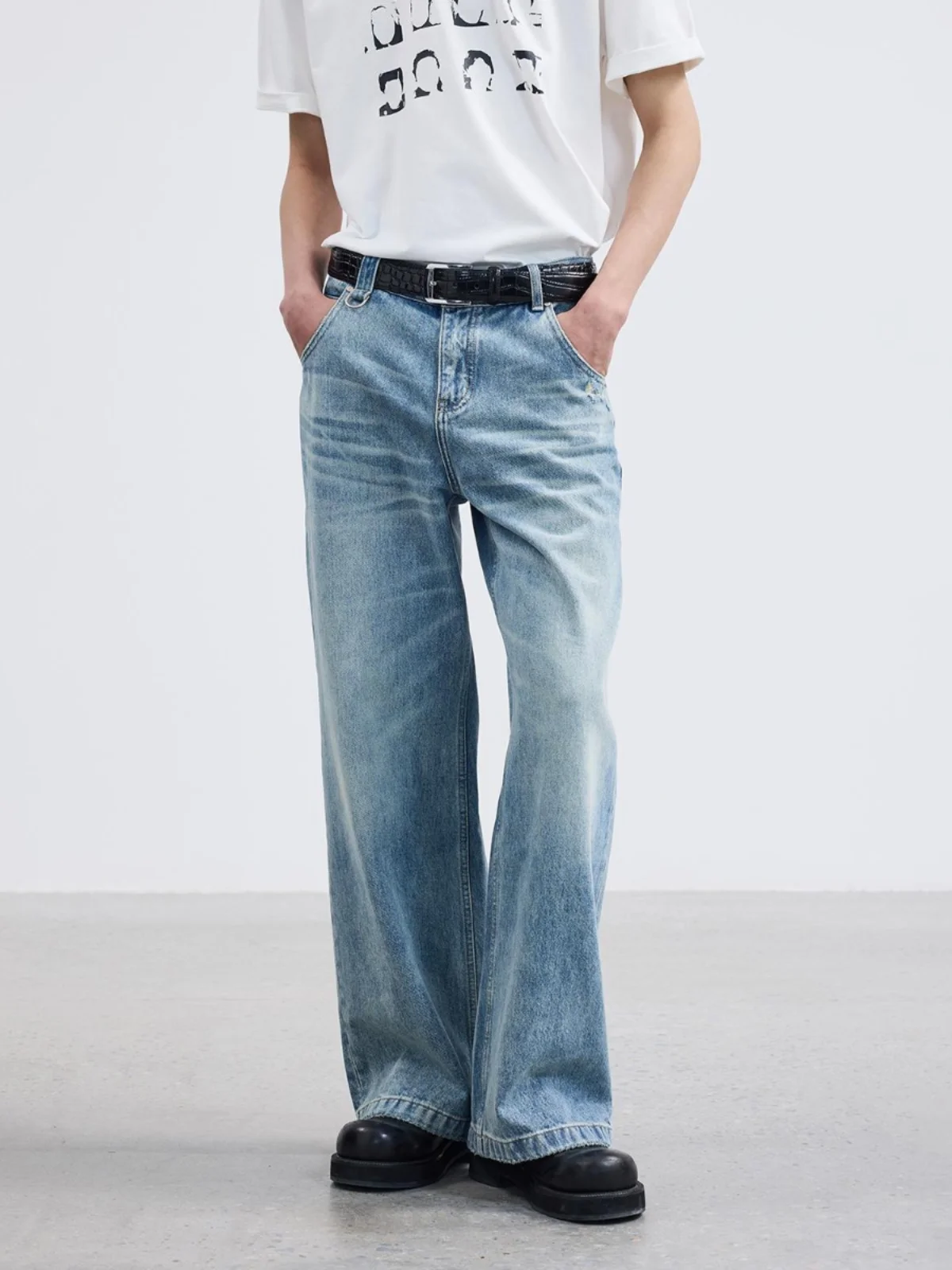 Washed Denim Long Trousers Straight Leg Men's Spring Autumn Loose Casual Wide Leg Long Pants Youth Wear Cotton Polyester Blend
Washed Denim Long Trousers Straight Leg Men's Spring Autumn Loose Casual Wide Leg Long Pants Youth Wear Cotton Polyester Blend