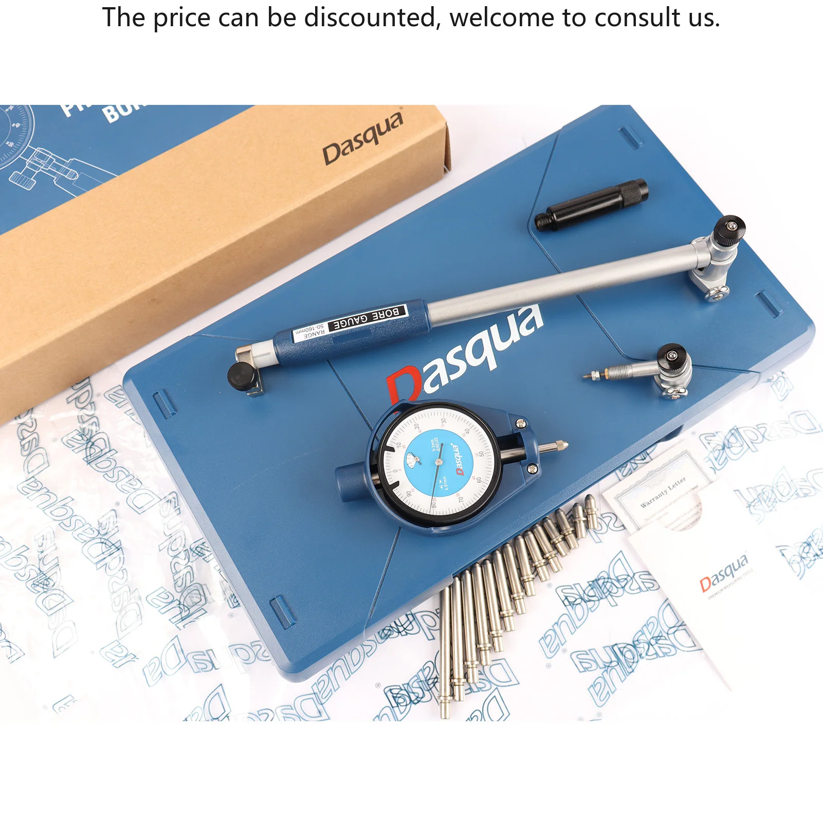 DASQUA Extra Long Range 35-160mm Alexometer Dial Bore Gauge Set For Deep Engine Cylinder Measurement With Carbide Anvils
DASQUA Extra Long Range 35-160mm Alexometer Dial Bore Gauge Set For Deep Engine Cylinder Measurement With Carbide Anvils