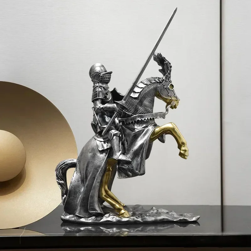 European Retro Knight Roman Armored Soldier Craft model Resin Action figure Collection statue Home decor Gift toy
European Retro Knight Roman Armored Soldier Craft model Resin Action figure Collection statue Home decor Gift toy