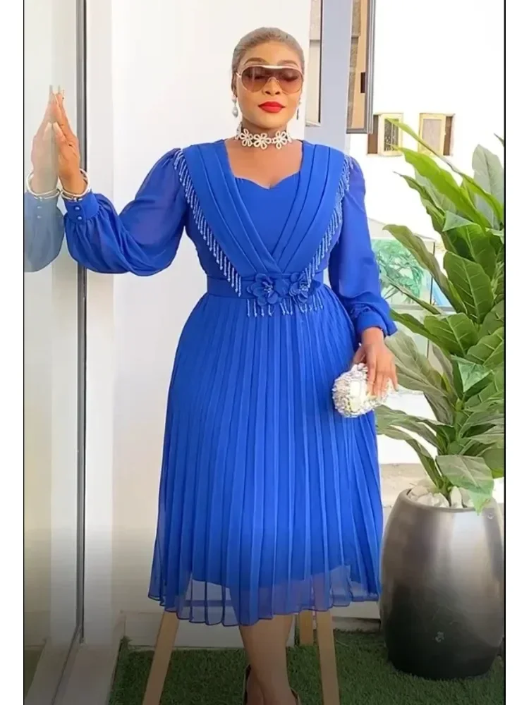 African Dress Women Fashion Elegant Clothing Plus Size Wedding Party Summer Dressing 2025 For Office Pleated Skirt Daily Wear
African Dress Women Fashion Elegant Clothing Plus Size Wedding Party Summer Dressing 2025 For Office Pleated Skirt Daily Wear