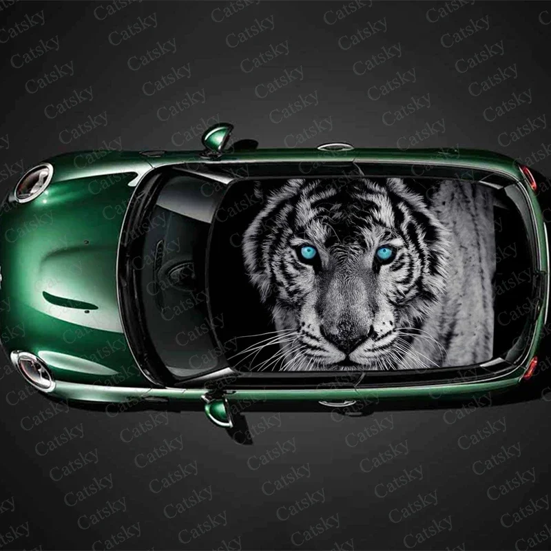Blue Eyes Fierce Tiger Animal Car Roof Sticker Wrap Racing SUV Accessories Packaging Painting PVC Car Accessories Graphic Decals
Blue Eyes Fierce Tiger Animal Car Roof Sticker Wrap Racing SUV Accessories Packaging Painting PVC Car Accessories Graphic Decals