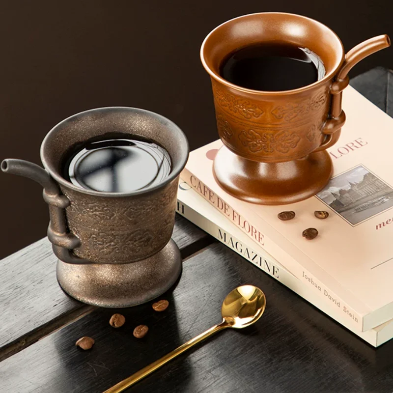 Vintage Gilded Glazed Ceramic Cupmugs Coffees, Tea Set, Creative Straw Coffee Cup, Exquisite Afternoon Tea Latte Cup,230ml
Vintage Gilded Glazed Ceramic Cupmugs Coffees, Tea Set, Creative Straw Coffee Cup, Exquisite Afternoon Tea Latte Cup,230ml