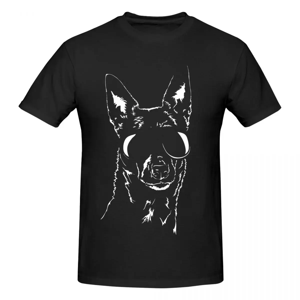 Kelpie Cool Dog Men's sunglasses Print Fashion personality men's crew neck cotton T-shirt Summer
Kelpie Cool Dog Men's sunglasses Print Fashion personality men's crew neck cotton T-shirt Summer