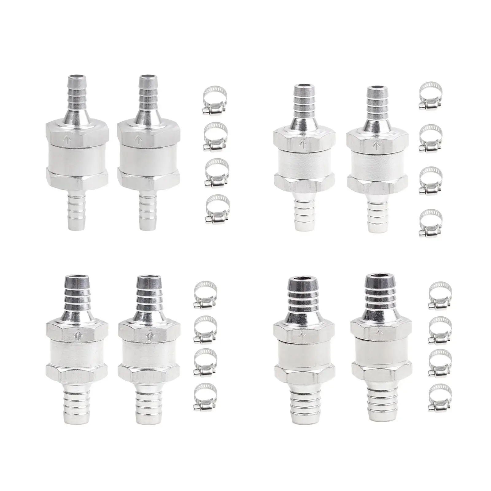 2 шт. Обратный клапан из алюминиевого сплава, автомобильный аксессуар с 4 шт. хомутами для шлангов
2 шт. Обратный клапан из алюминиевого сплава, автомобильный аксессуар с 4 шт. хомутами для шлангов