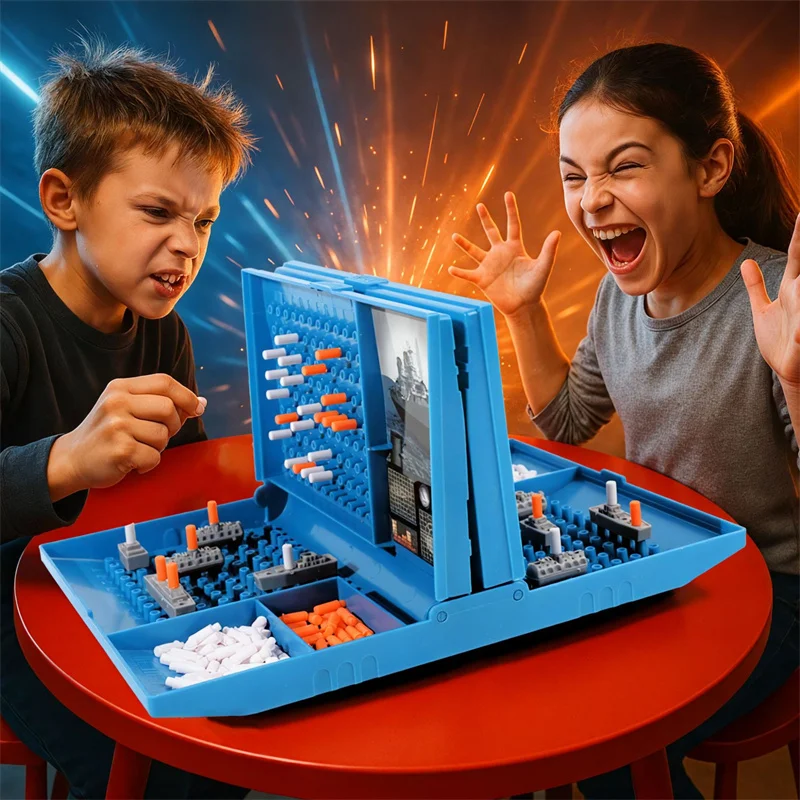Children's Fun Battleship and Sea Ship Game Chess Simulation Land Military Strategy Naval Battle Chess Two Player Battle Toy
Children's Fun Battleship and Sea Ship Game Chess Simulation Land Military Strategy Naval Battle Chess Two Player Battle Toy