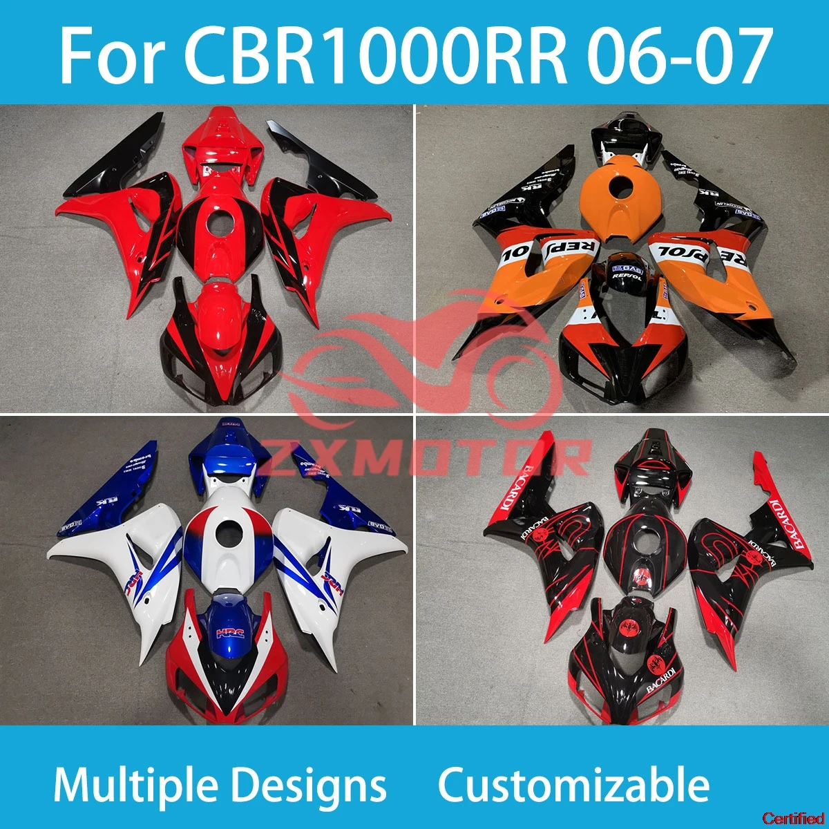 Полный комплект обтекателей для Honda CBR1000RR 06 07 CBR 1000RR 2006 2007, комплект обтекателей кузова мотоцикла
Полный комплект обтекателей для Honda CBR1000RR 06 07 CBR 1000RR 2006 2007, комплект обтекателей кузова мотоцикла