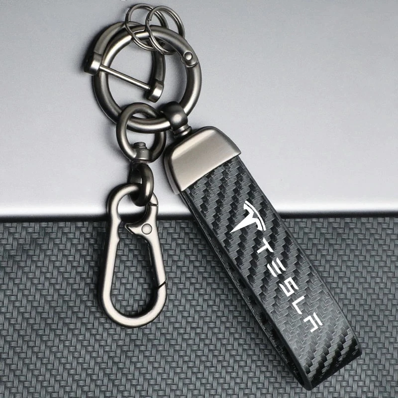 Carbon Fibre Car Emblem Keychain High Quality Keyring For Tesla Model 3 Model S X Model Y Roadster SpaceX Key Ring Accessories
Carbon Fibre Car Emblem Keychain High Quality Keyring For Tesla Model 3 Model S X Model Y Roadster SpaceX Key Ring Accessories
