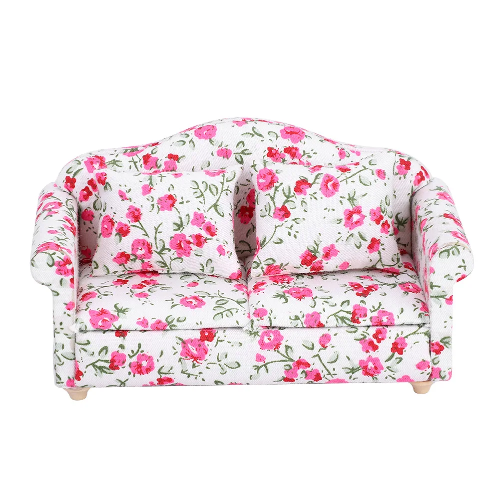 ZK20 Dollhouse Accessories Flower Pattern Mini Furniture Double Sofa for 1/12 Scale Doll
ZK20 Dollhouse Accessories Flower Pattern Mini Furniture Double Sofa for 1/12 Scale Doll