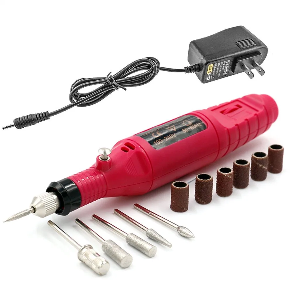 Portable Electric Nail Drill Set Pen Sander for Acrylic Gel Removal Manicure Filer with 6 Bits Pedicure Efile Rotary Carver Nail
Portable Electric Nail Drill Set Pen Sander for Acrylic Gel Removal Manicure Filer with 6 Bits Pedicure Efile Rotary Carver Nail